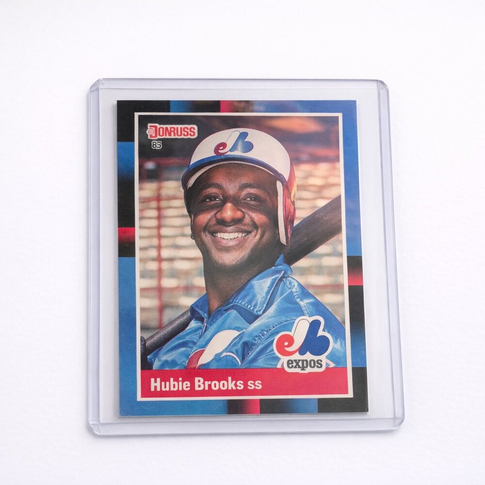 Vintage Hubie Brooks Montreal Expos Baseball Card | Donruss ’85 | MLB Collectibl